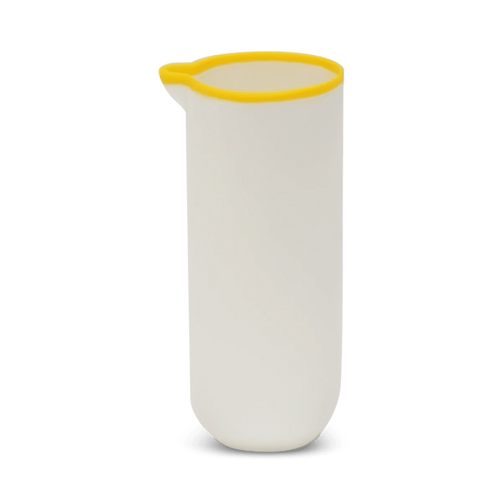Ligne Carafe - Tina Frey Serveware - White With Sunshine Yellow Rim - HORNE