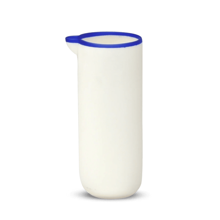 Ligne Carafe - Tina Frey Serveware - White With Cobalt Blue Rim - HORNE