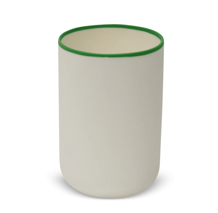 Ligne Champagne Cooler - Tina Frey Serveware - White With Grass Rim - HORNE