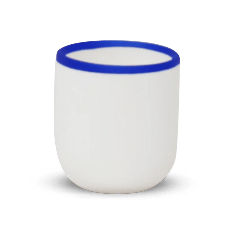 Ligne Cup - Tina Frey Serveware - Short - White With Black Rim - HORNE
