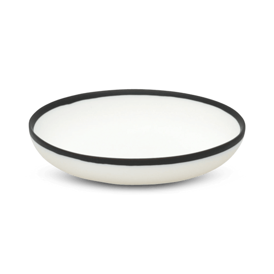 Ligne Plate - Tina Frey Serveware - Small - White With Black Rim - HORNE