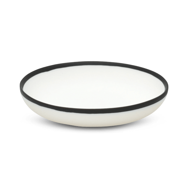 Ligne Plate - Tina Frey Serveware - Small - White With Black Rim - HORNE