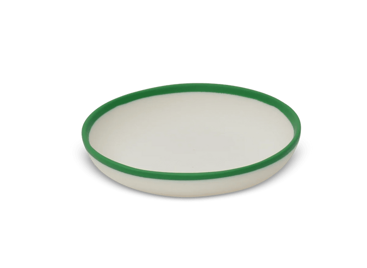 Ligne Plate - Tina Frey Serveware - Small - White With Grass Rim - HORNE