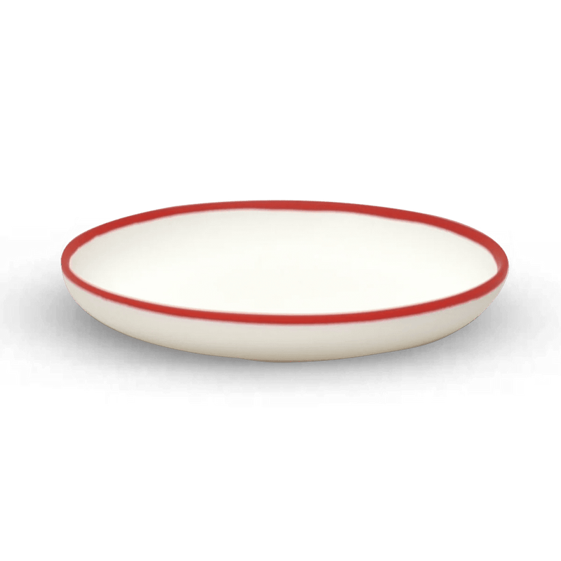 Ligne Plate - Tina Frey Serveware - Small - White With Black Rim - HORNE