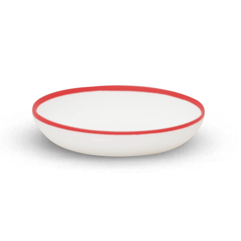 Ligne Plate - Tina Frey Serveware - Small - White With Black Rim - HORNE