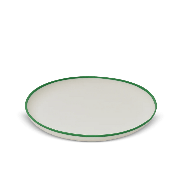 Ligne Platter - Tina Frey Serveware - Medium - White With Black Rim - HORNE