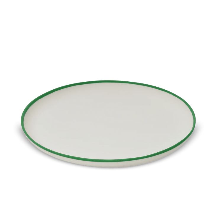 Ligne Platter - Tina Frey Serveware - Large - White With Grass Rim - HORNE