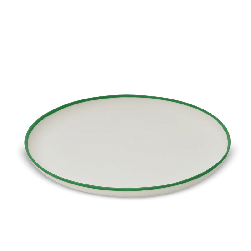Ligne Platter - Tina Frey Serveware - Medium - White With Black Rim - HORNE