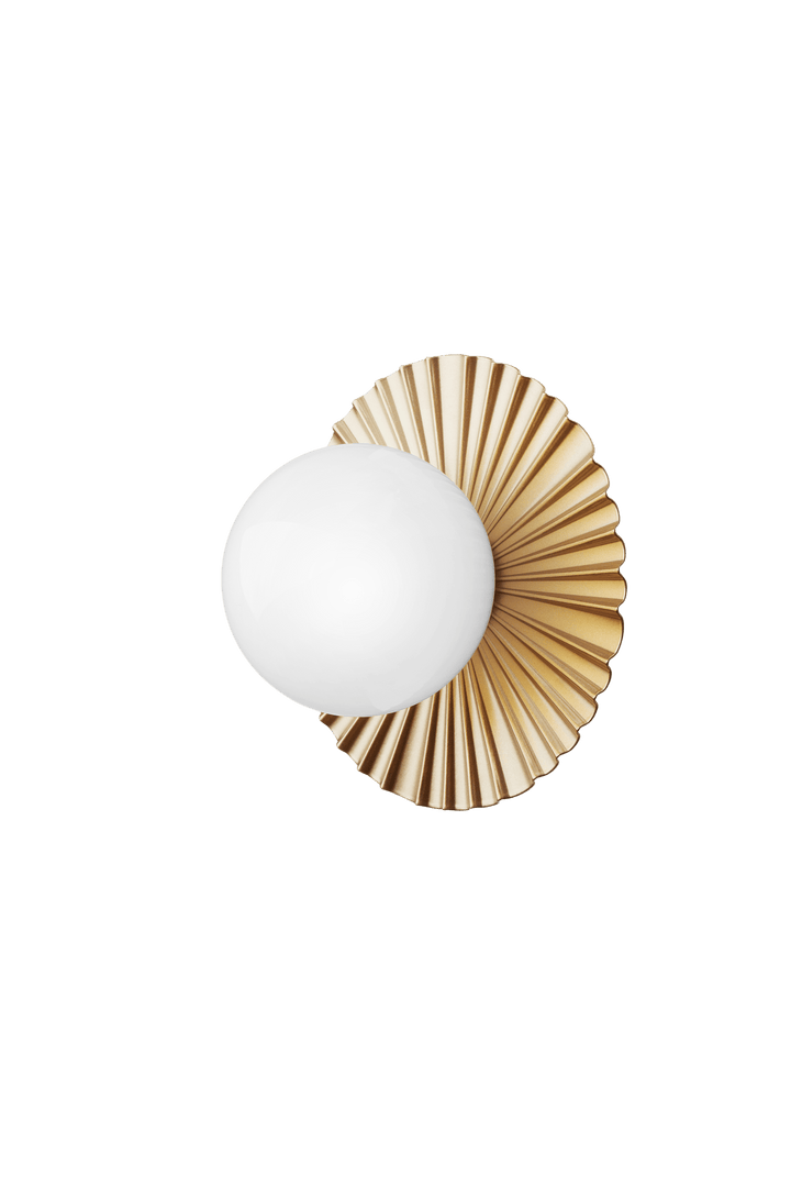 Liila Muuse Wall/Ceiling Lamp - Nuura Wall/Ceiling Lights - Small - Nordic Gold / Opal - HORNE