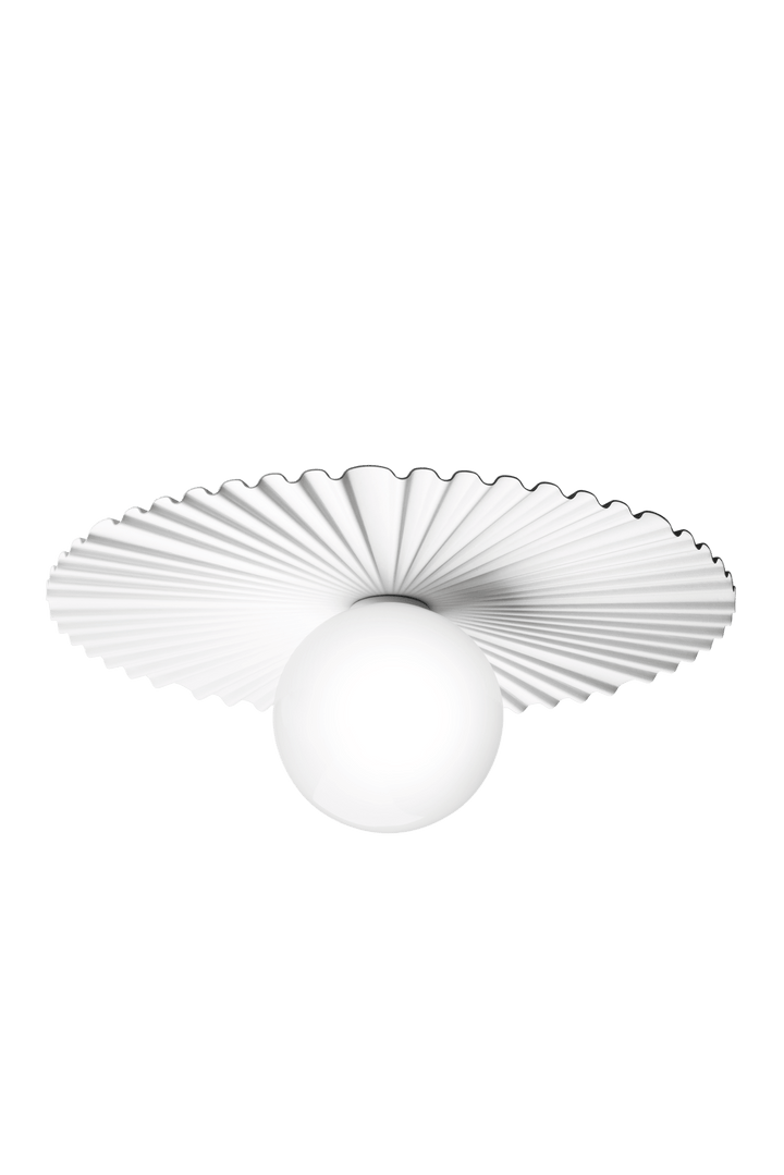 Liila Muuse Wall/Ceiling Lamp - Nuura Wall/Ceiling Lights - Medium - White / Opal - HORNE