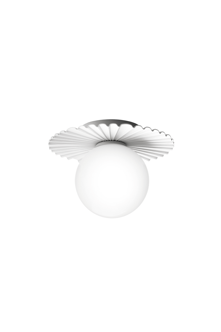 Liila Muuse Wall/Ceiling Lamp - Nuura Wall/Ceiling Lights - Medium - White / Opal - HORNE