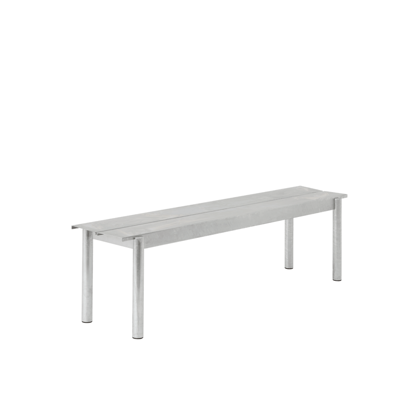 Linear Steel Bench - Muuto - Stools + Benches + Ottomans - Small - Black - HORNE