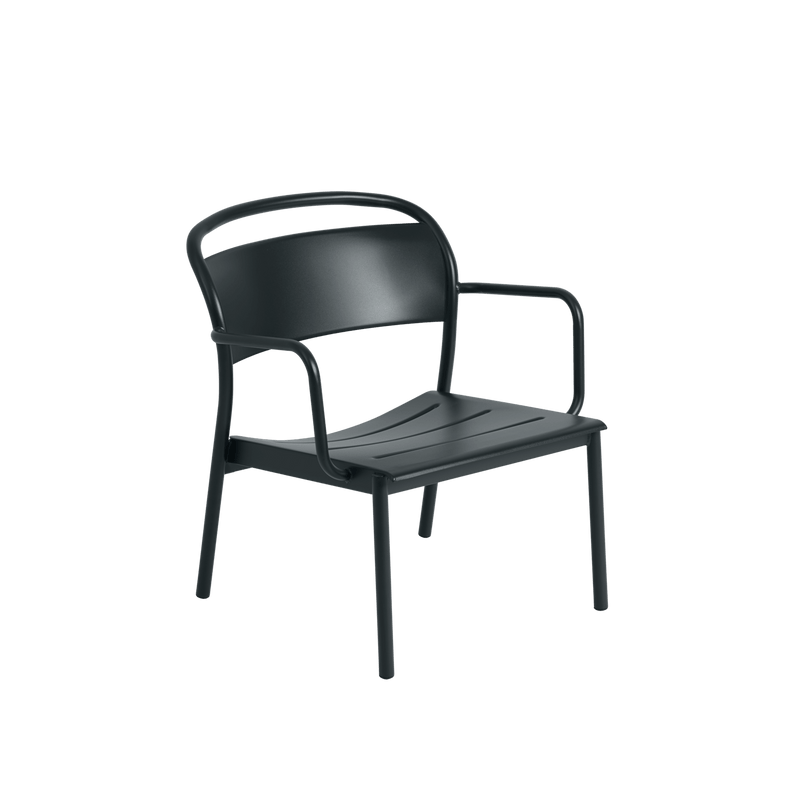 Linear Steel Lounge Armchair - Muuto Chairs - Pale Blue - HORNE