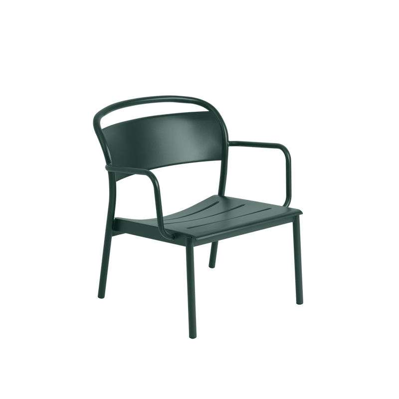 Linear Steel Lounge Armchair - Muuto Chairs - Pale Blue - HORNE