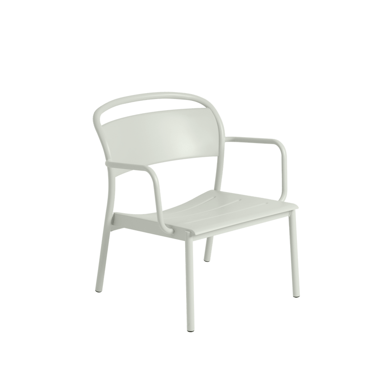 Linear Steel Lounge Armchair - Muuto Chairs - Pale Blue - HORNE