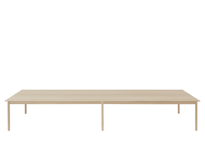 Linear System Table - Configuration - Muuto Tables + Desks - Con 2 - Oak Veneer/Oak - HORNE