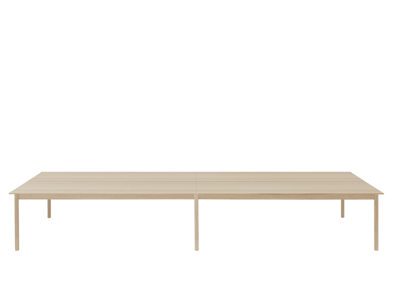Linear System Table - Configuration - Muuto Tables + Desks - Con 1 - Black Nanolaminate/Black/ABS:Black - HORNE