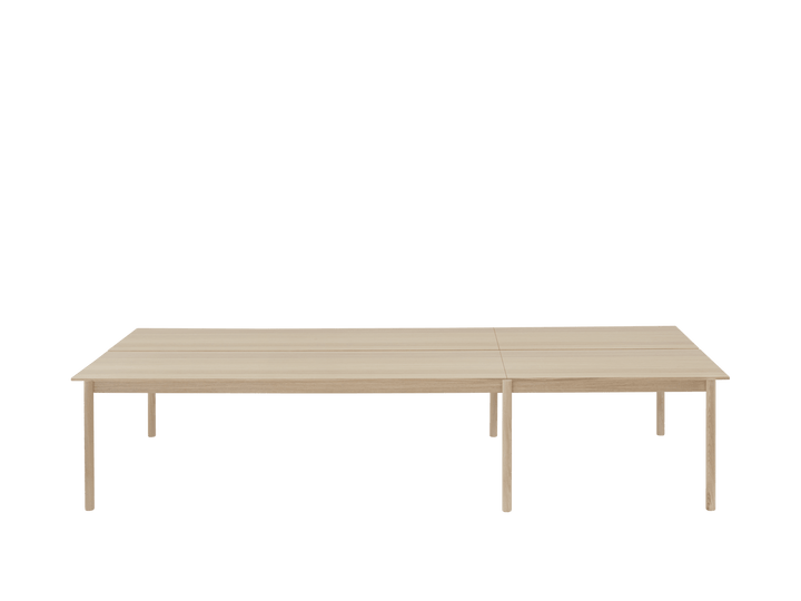 Linear System Table - Configuration - Muuto Tables + Desks - Con 1 - Oak Veneer/Oak - HORNE