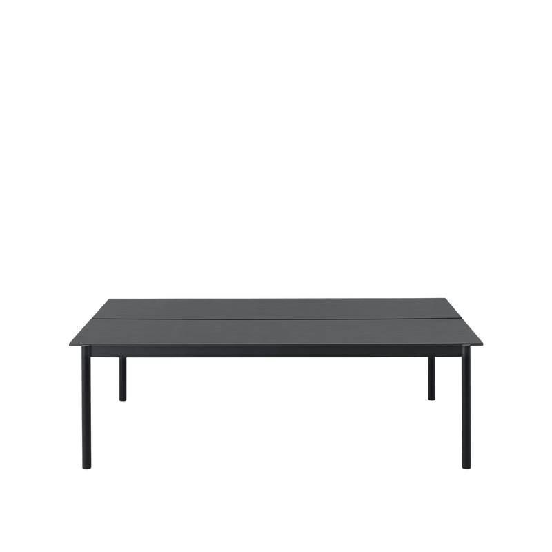 Linear System Table - Muuto Tables + Desks - Black Nanolaminate/Black/ABS:Black - HORNE