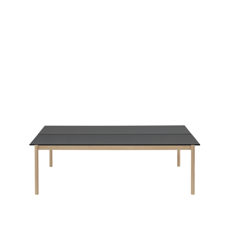 Linear System Table - Muuto Tables + Desks - Black Nanolaminate/Black/ABS:Black - HORNE