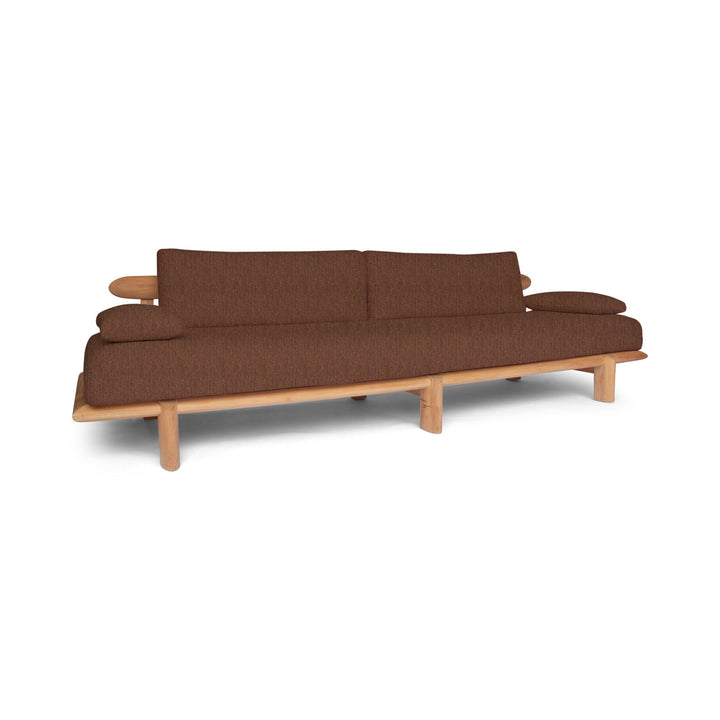 Livorno Sofa - BETACO Sofas - 3-Seater Sofa / Bronze Chocolate Aluminum / Lorkey 41 - HORNE