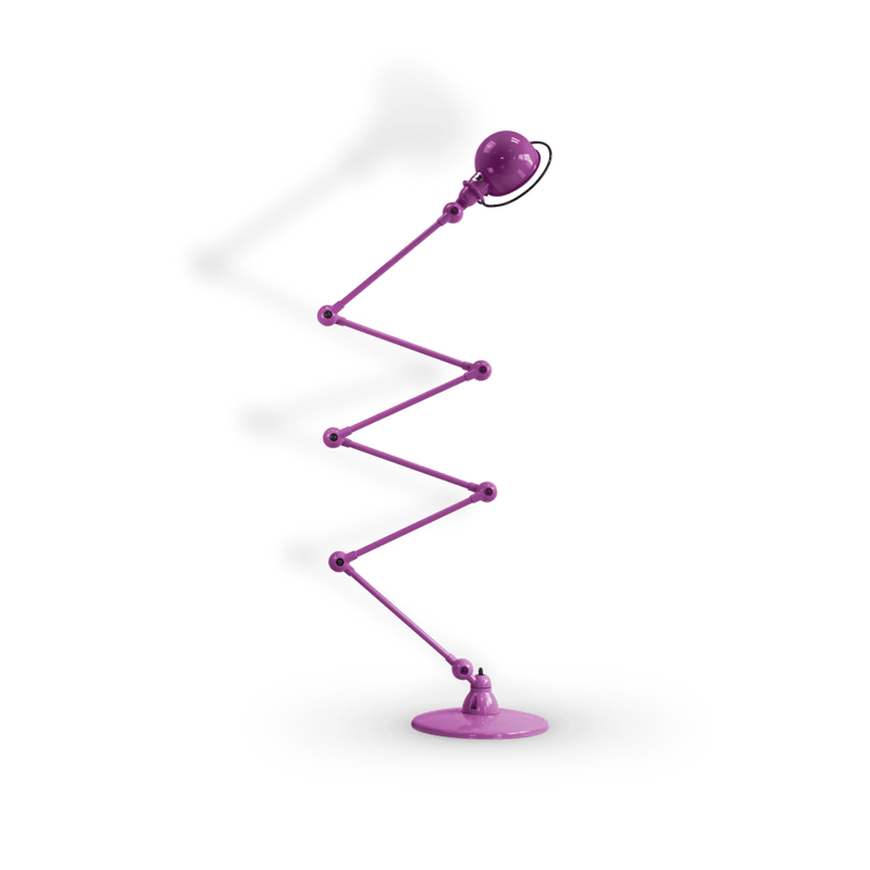 Loft Zig - Zag Floor Lamp 6 - Arm - D9406 - Jielde - Floor Lamps - Glossy - Apple Green - RAL6018 - HORNE