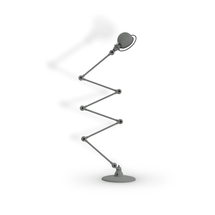Loft Zig - Zag Floor Lamp 6 - Arm - D9406 - Jielde - Floor Lamps - Matte - Mouse Grey - RAL7005 - HORNE