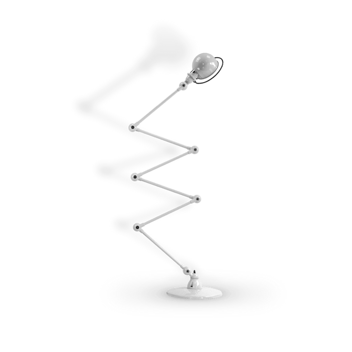 Loft Zig - Zag Floor Lamp 6 - Arm - D9406 - Jielde - Floor Lamps - Glossy - Silver Grey - RAL9006 - HORNE