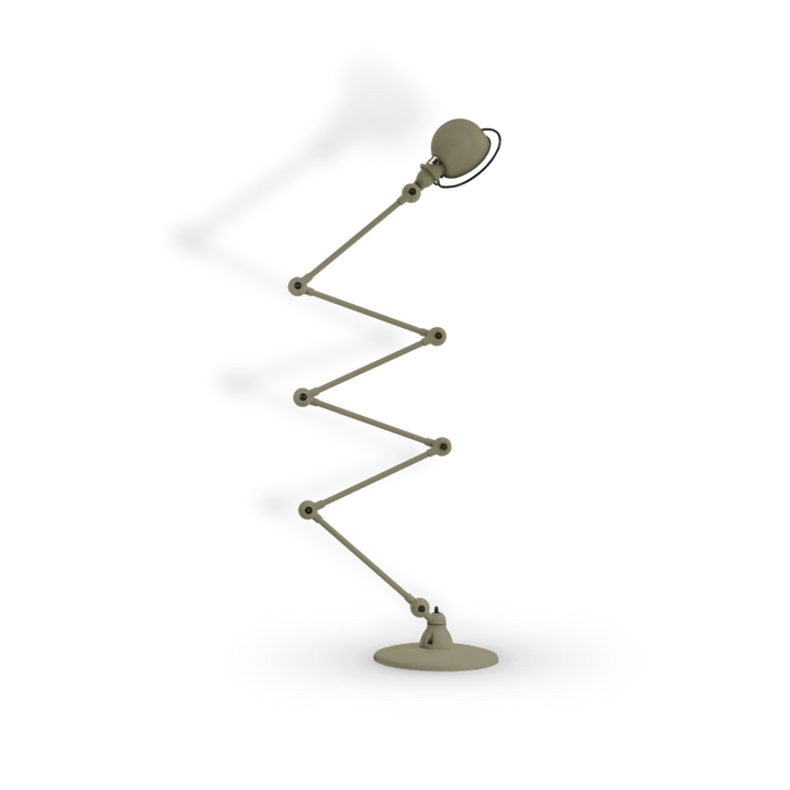 Loft Zig - Zag Floor Lamp 6 - Arm - D9406 - Jielde - Floor Lamps - Matte - Khaki - RAL7002 - HORNE