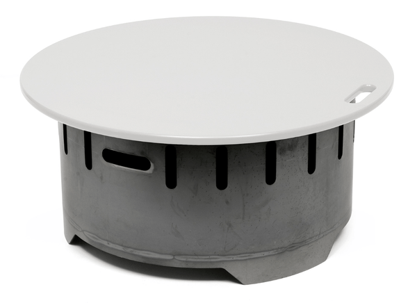Loll Fire Ring With Lid - Loll Designs - Fire Pits + Grills - Cloud White - HORNE
