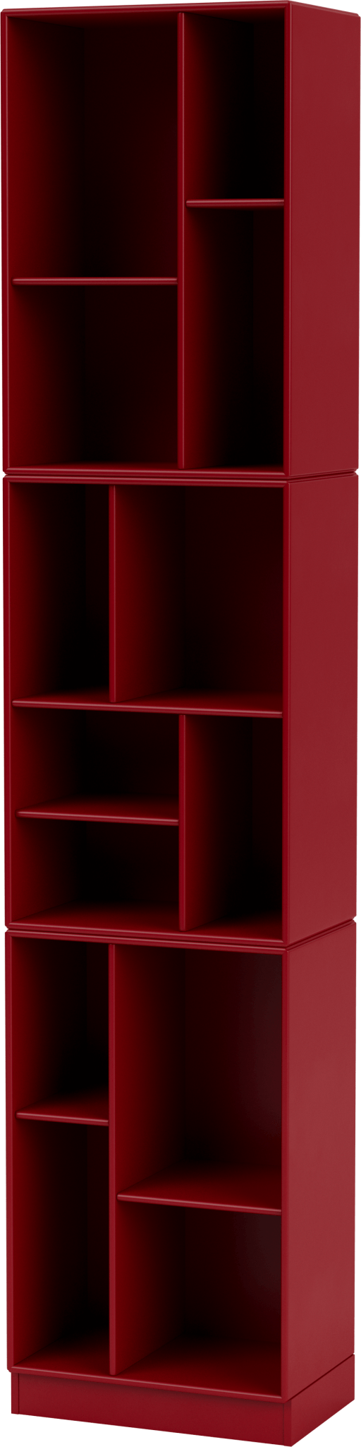 Loom Slim Bookcase - With Plinth Base - Montana - Shelving - Amber - 1.2