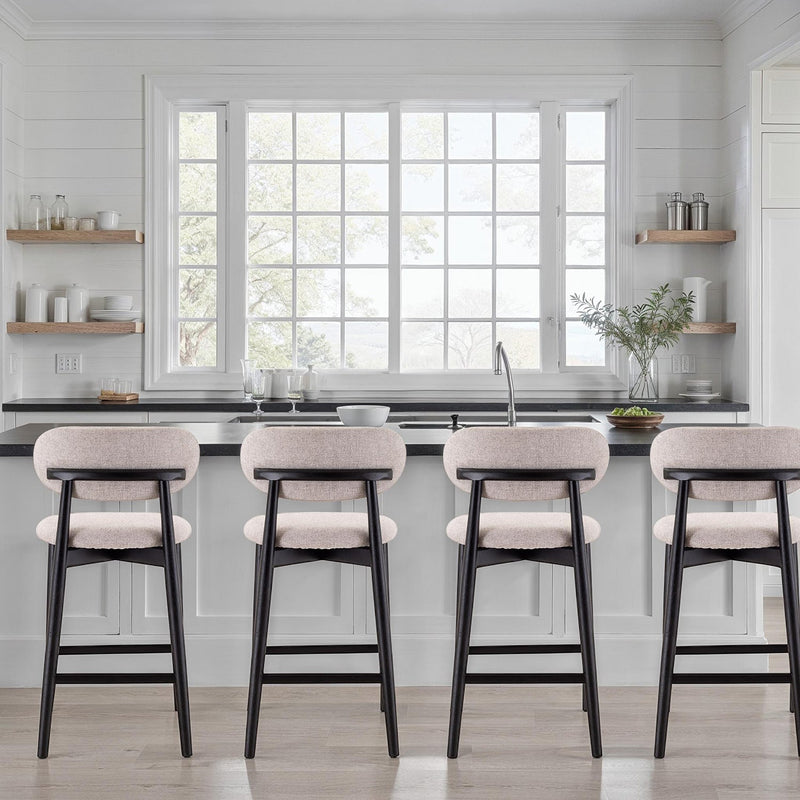 Lucia Counter Stool - Urbia Stools + Benches + Ottomans - Jute - Ebano - HORNE