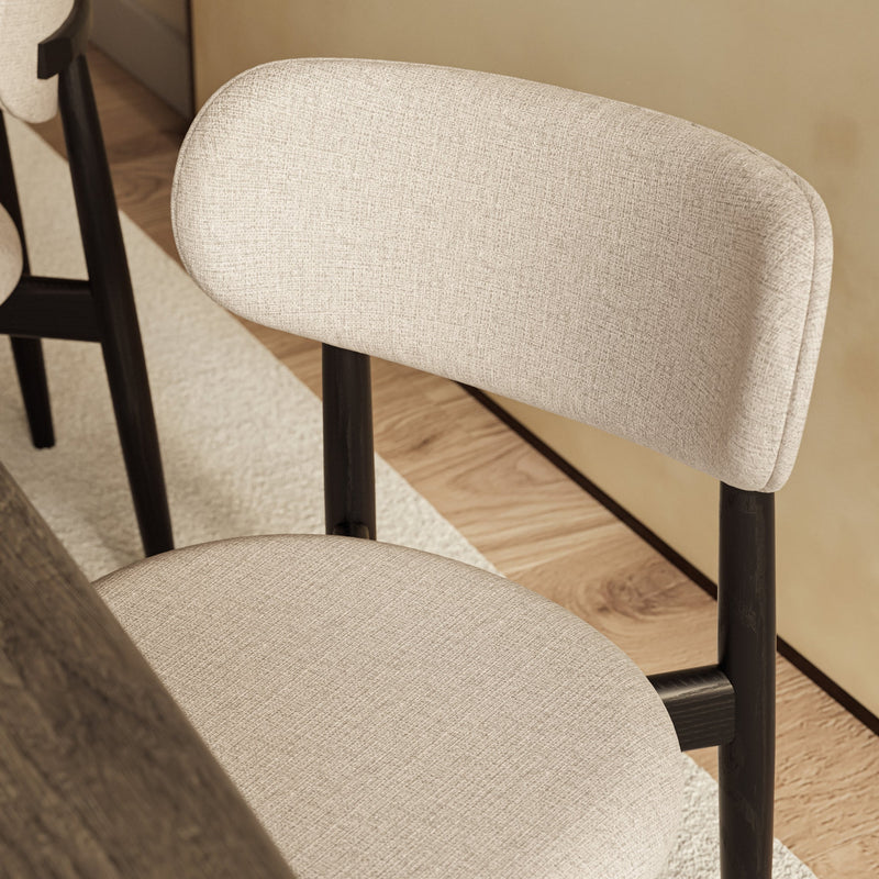 Lucia Side Chair - Urbia Chairs - Harvest Jute Ebano - HORNE