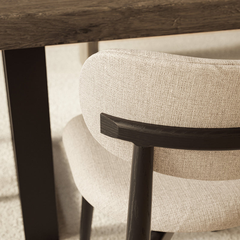 Lucia Side Chair - Urbia Chairs - Harvest Jute Ebano - HORNE