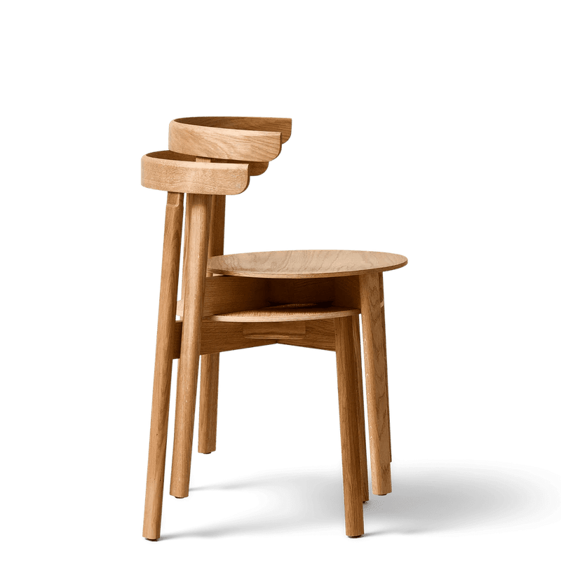 Lunar Chair - Form & Refine Chairs - White Oak - With Upholstery - HORNE