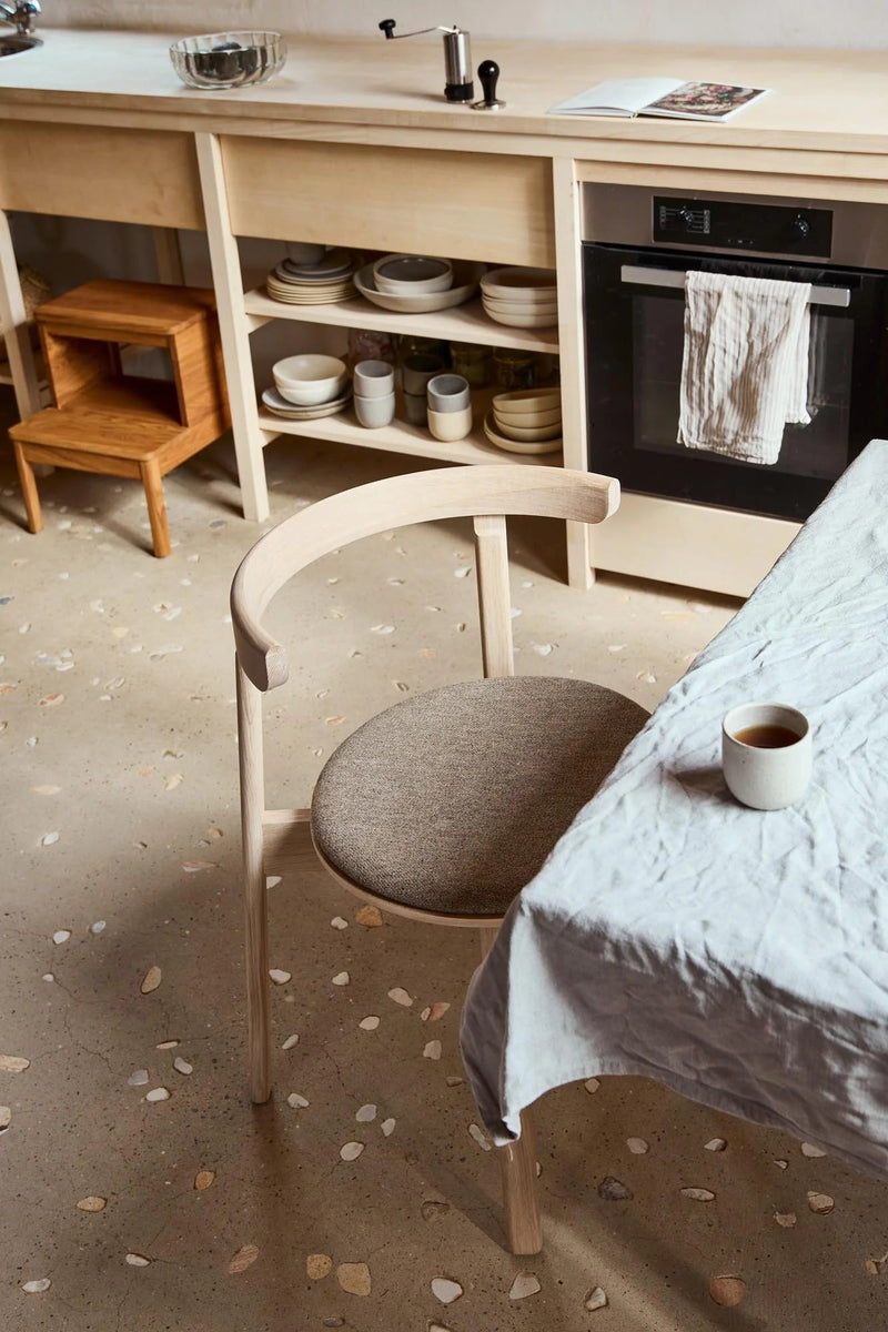 Lunar Chair - Form & Refine Chairs - White Oak - With Upholstery - HORNE