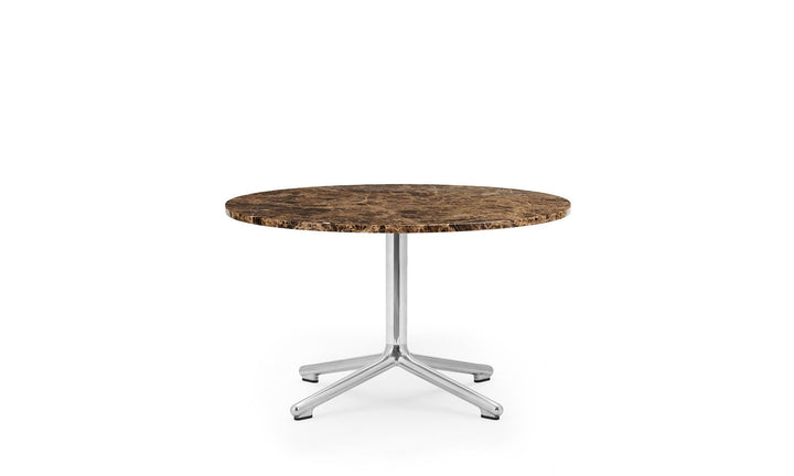 Lunar Table - Normann Copenhagen Coffee Tables - Lunar Table H40 cm Aluminum/Marble - Lunar Coffee Table H40 Ø70 cm Alu/ Marble - Coffee - HORNE