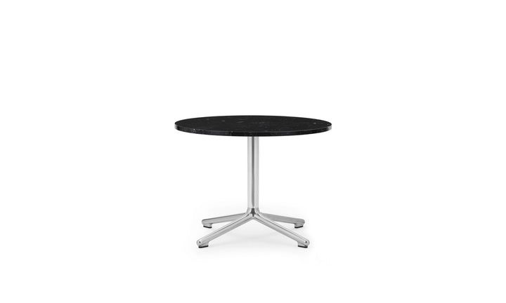 Lunar Table - Normann Copenhagen Coffee Tables - Lunar Table H45 cm Aluminum/Marble - Lunar Coffee Table H45 Ø60 cm Alu/ Marble - Black - HORNE