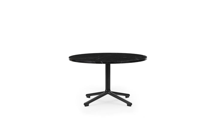 Lunar Table - Normann Copenhagen Coffee Tables - Lunar Table H40 cm Aluminum/Marble - Lunar Coffee Table H40 Ø70 cm Black Alu/ Marble - Black - HORNE