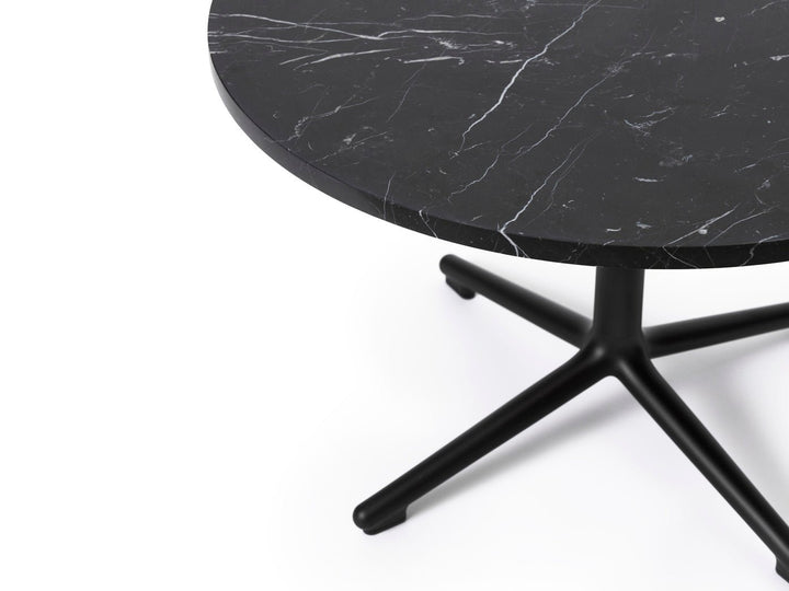 Lunar Table - Normann Copenhagen Coffee Tables - Lunar Table H40 cm Aluminum/Marble - Lunar Coffee Table H40 Ø70 cm Black Alu/ Marble - Coffee - HORNE