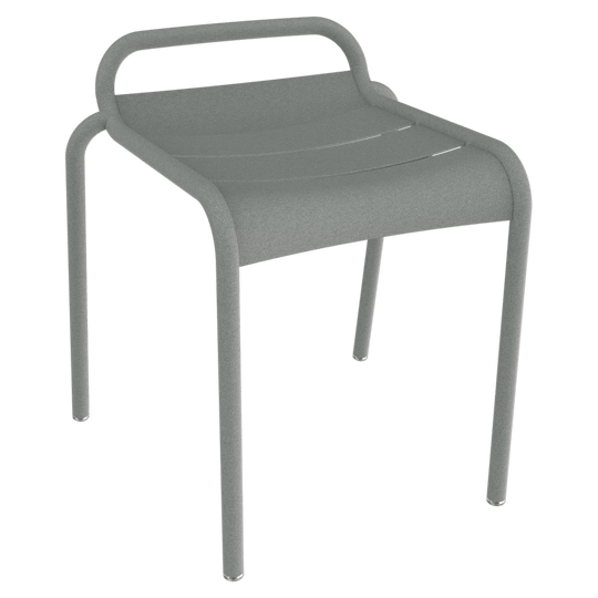 Luxembourg Stool 19" - Set of 4 - Fermob Outdoor Furniture - Lapilli Grey - HORNE