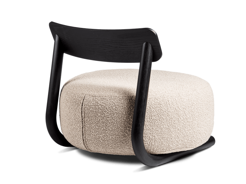 Maamuna Lounge Chair - Made By Choice Chairs - Natural Oak & Blue - HORNE