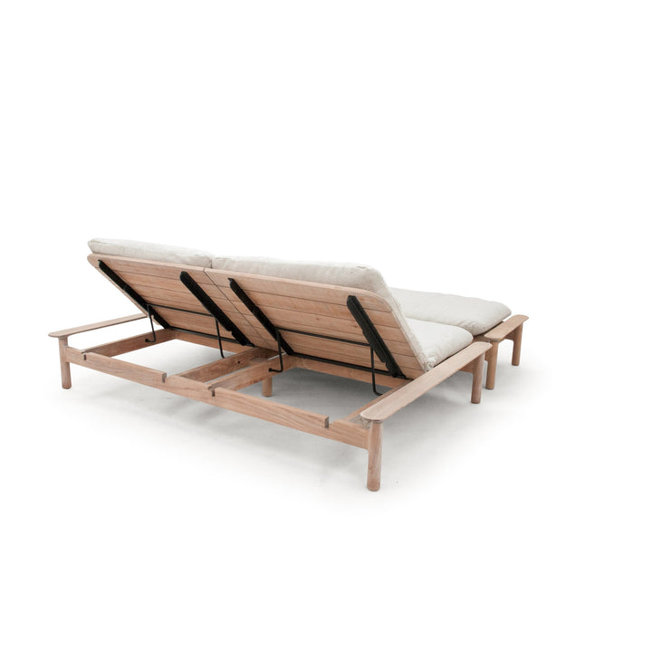 Maddalena Day Bed + Foot Rest - BETACO Chairs - w/Cushion Set / Teak / Lorkey 41 - HORNE