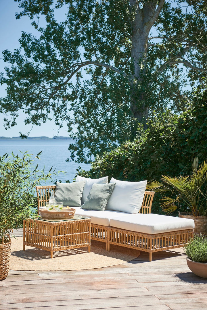 Maggie Outdoor Modular Sofa - Sika Design - Outdoor Furniture - Pouf - Canvas White - HORNE