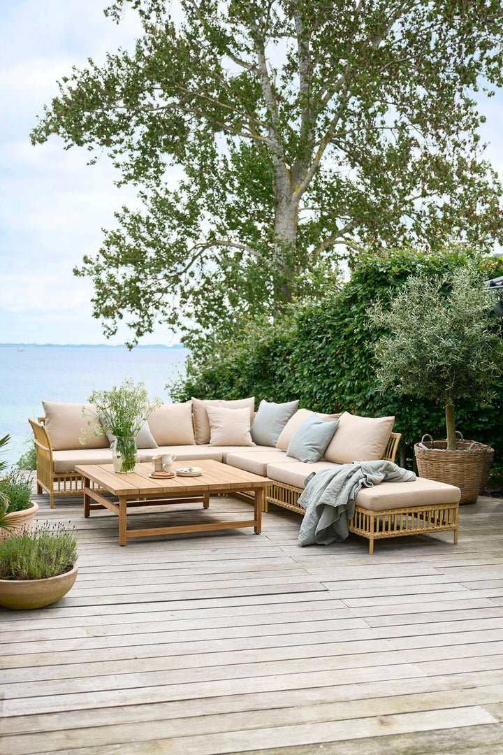 Maggie Outdoor Modular Sofa - Sika Design - Outdoor Furniture - Pouf - Canvas White - HORNE