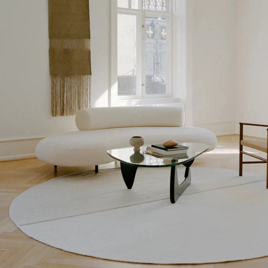 Magnetize rug in Magnetize Beige 250 diam. (8.2' diam.)