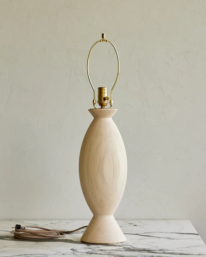Malcolm Table Lamp - Lostine - Lamps - Walnut - Ivory - HORNE