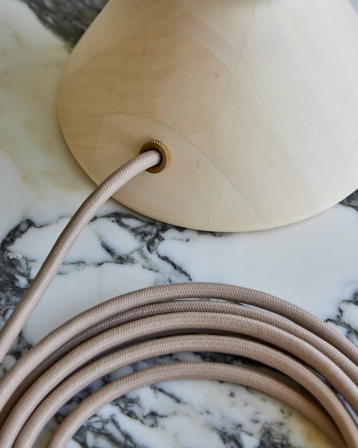 Malcolm Table Lamp - Lostine - Lamps - Walnut - Ivory - HORNE