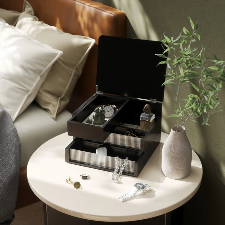 Malibu Storage Box - Umbra Storage + Organization - Black - HORNE