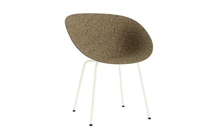 Mat Armchair Steel - Normann Copenhagen Dining Chairs - Mat Armchair Cream Steel - Seaweed - HORNE